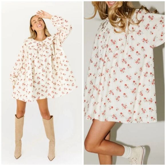 ZOCO Exclusive Eloise Collared Floral Dress Size S - Picture 1 of 8